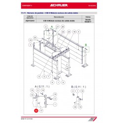 TORNILLO CON TUERCA M8x20 ACERO INOX. A2 DIN 603