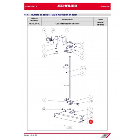 TORNILLO CON ARANDELA M6x25 ACERO INOX. A2 - TORX (ISO 7380F)