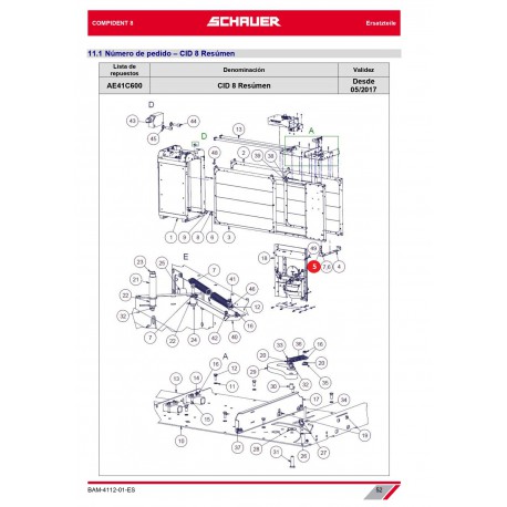 TORNILLO CON TUERCA M10x65 ACERO INOX. A2 DIN 603