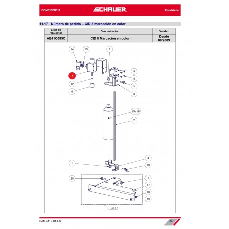 IMAN ELEVADOR 43902-03AE03 24V DC,10%ED, ELEVACION 10MM