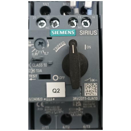 Guardamotor Siemens SIRIUS 3RV2011-0JA10