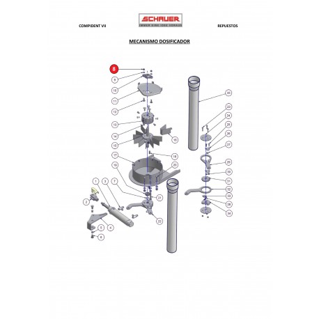 Tuerca M8 Inox. A2 DIN 985
