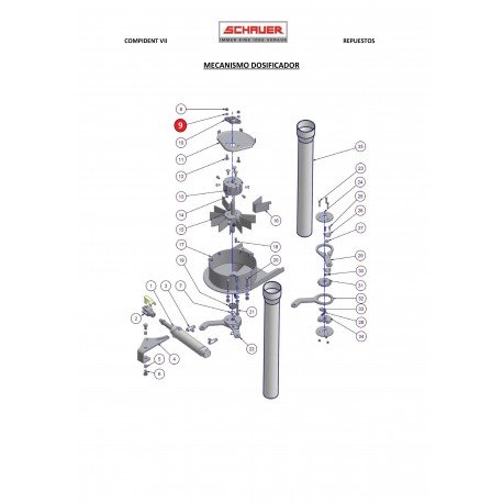 Arandela para M8 Inox. A2 DIN 125A