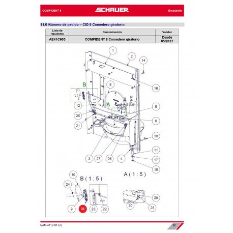 Racor Para Enroscar, Angular 6/4-1/8"Largo Reg.Empuje Hacia Adentro