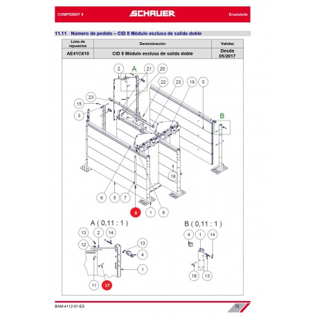 TORNILLO HEXAGONAL M8X60 ACERO INOX. A2 DIN 931