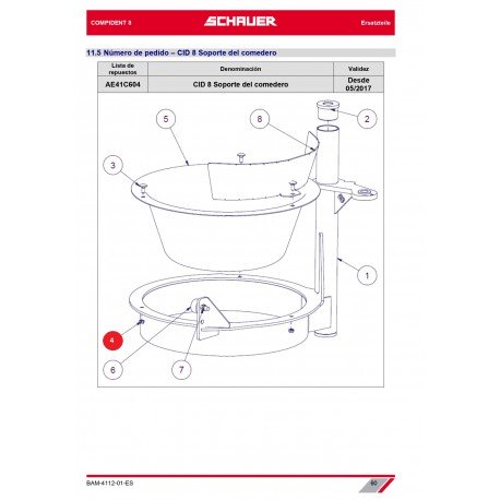 TUERCA HEXAGONAL M6 ACERO INOX. A2 DIN 985 AUTOFRENANTE