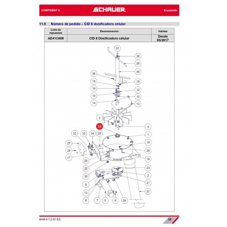 Sujetadores-Cojinete de Articulacion DM20 con Regulador de Tolerancia