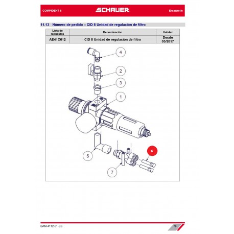 TAPON DE CIERRE PARA EMPUJE HACIA ADENTRO 6 MM