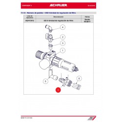 RACOR PARA ENROSCAR 1/4" DISTRIBUIDOR DE 4 SALIDAS Y 8/6