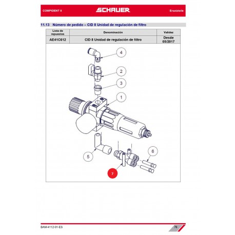 RACOR PARA ENROSCAR 1/4" DISTRIBUIDOR DE 4 SALIDAS Y 8/6