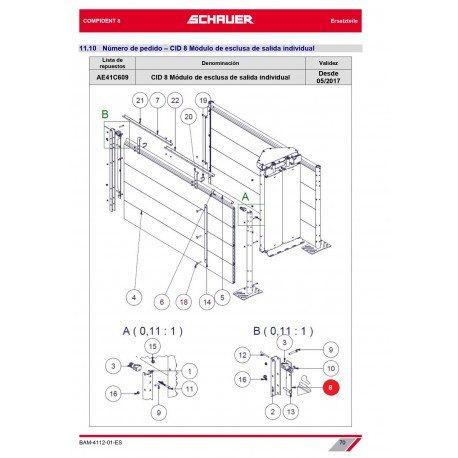 CID7 CONECTOR ANGULAR PARA ESCLUSA DE SALIDA