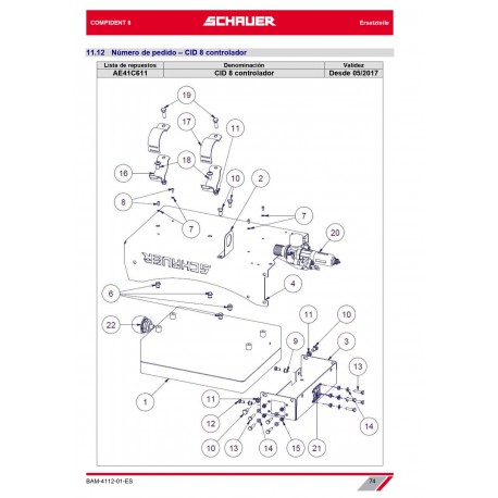 CID 8 CHAPA REVESTIMIENTO CONTROLLER