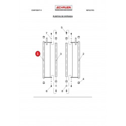 Puerta de entrada izquierda completa
